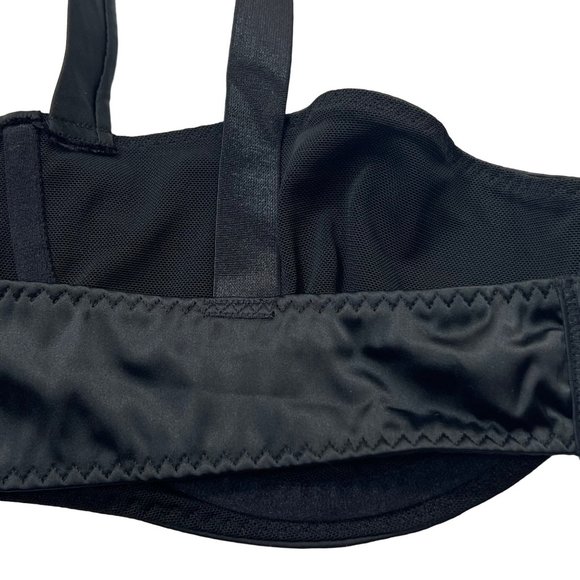 SKIMS Woven Shine Underwire Bra 44C Onyx - Picture 7 of 12